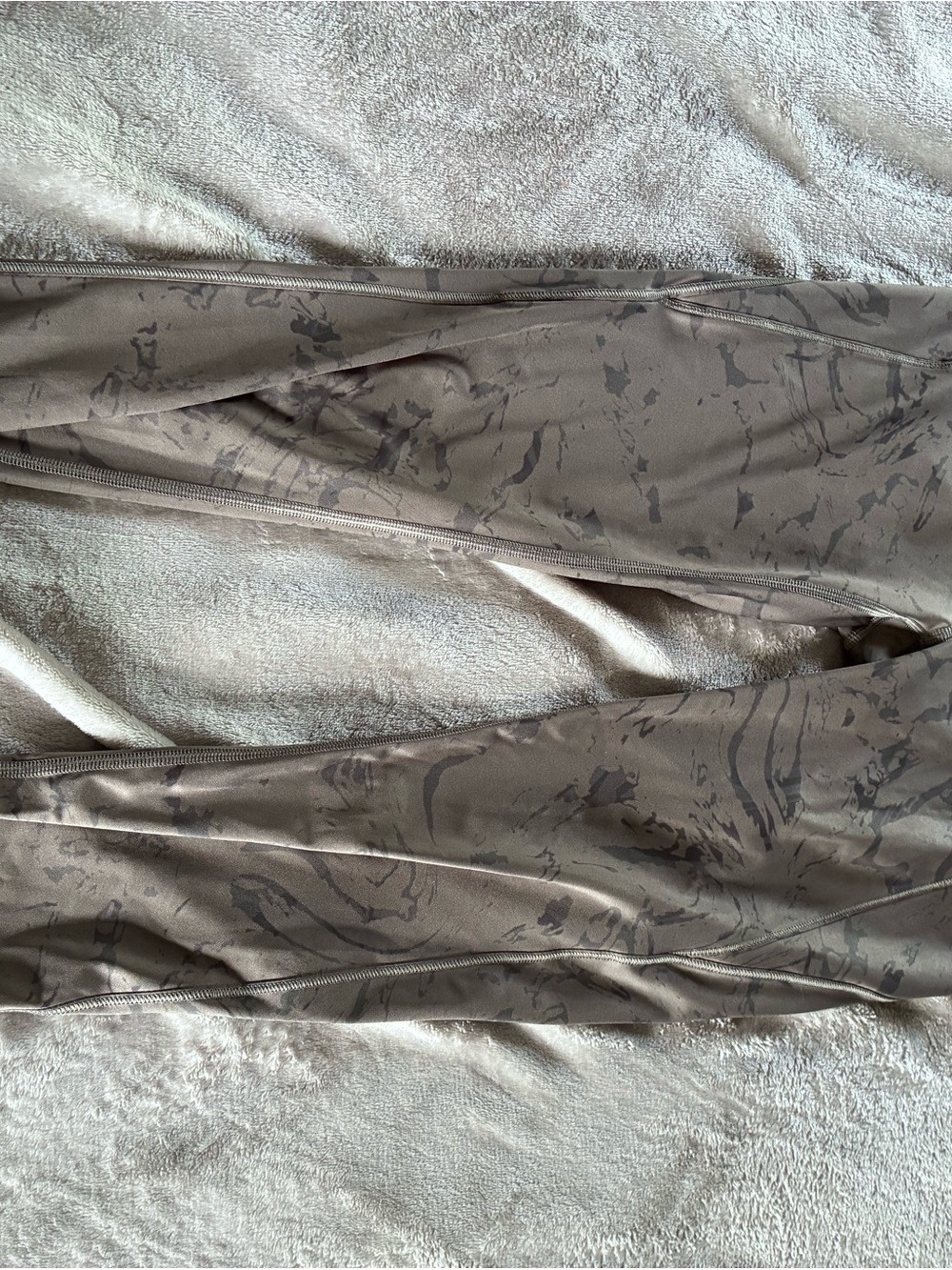 Athleta Black Marble-Pattern Leggings